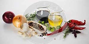 Mediterranean food ingredients