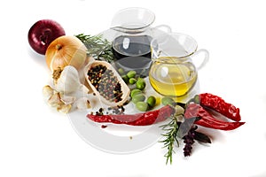 Mediterranean food ingredients