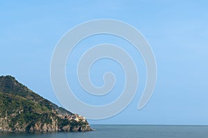 Mediterranean horizon from Cinque Terre coastline