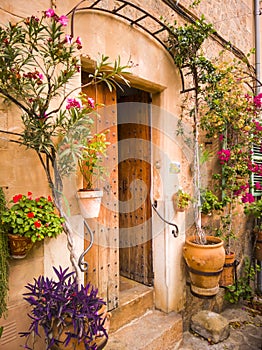 Mediterranean house with picturesque doorway