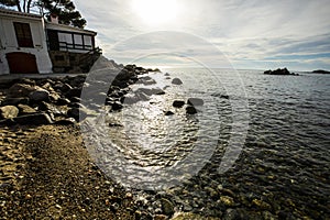 Mediterranean landscape in Costa Brava, Girona, Spain