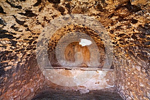 Mediterranean livestock cabin barn of masonry