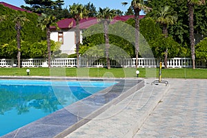 Mediterranean mansion with a swimming pool