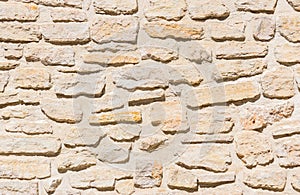 Mediterranean natural stone wall background texture