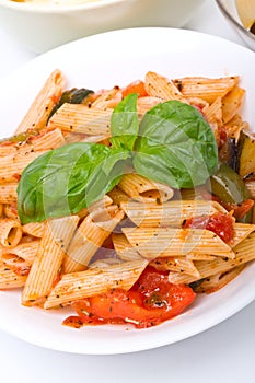 Mediterranean penne pasta