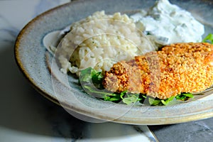 Mediterranean Pork Chop Milanese