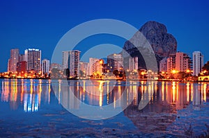 Mediterranean resort Calpe in Spain