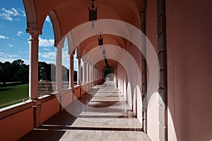 Mediterranean Revival Architecture With Open Air Hall