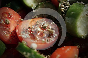 Mediterranean Salad Close Up