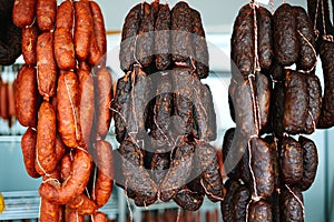 Mediterranean sausages in spain photo