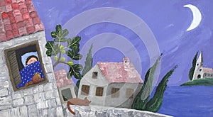 Mediterranean scene