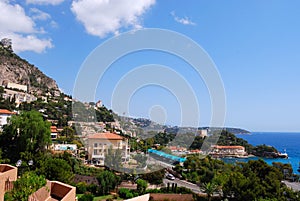 Mediterranean sea coast, Monaco, France and Italy