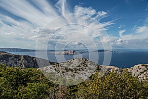 Mediterranean Sea Croatian Islands Panorama