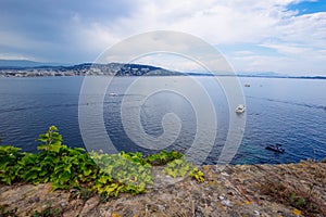 Mediterranean Sea landscape Cannes Iles de Lerins