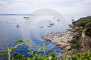 Mediterranean Sea landscape Cannes Iles de Lerins