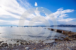 Mediterranean Sea landscape Cannes Iles de Lerins