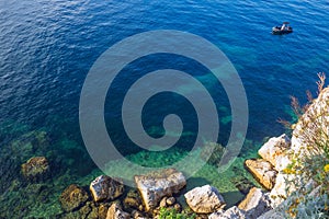 Mediterranean Sea landscape Cannes Iles de Lerins photo