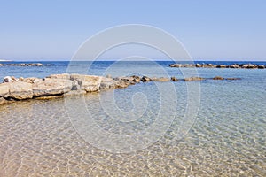 Mediterranean sea landscape. Cavo Greco, Cyprus.