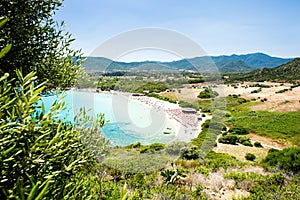 Mediterranean Sea. Sardinia. Italy. Cala Monte Turno Beach