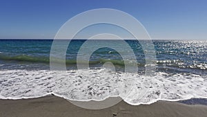 Mediterranean sea seen from Costa del Sol