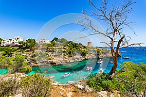 Mediterranean Sea Spain Majorca bay of Cala Pi