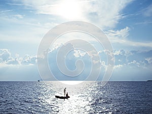 Mediterranean Sea at sunset