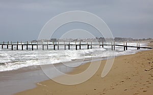 Mediterranean seacoast in winter