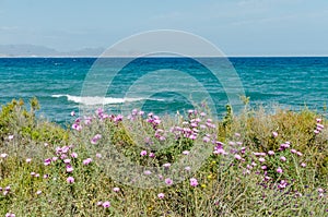 Mediterranean seascape of the Murcian coast