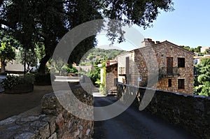 Mediterranean Street in Piana, Corse, France