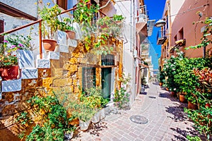 Mediterranean streets of Chania