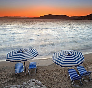 Mediterranean Sunset at Pefkos