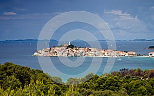 Mediterranean town Primosten, Croatia photo