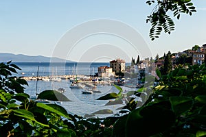 Mediterranean town Volosko in Croatia