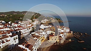 Mediterranean Village Aerial Shoot at Sunset