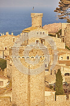 Mediterranean village of Tossa de Mar. Costa Brava, Girona, Spain