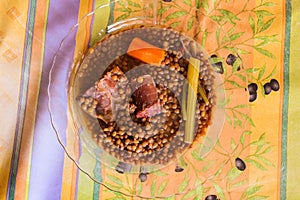 Mediterranen Lentil Food Surface