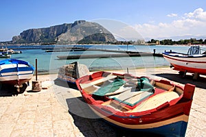 Mediterrean summer seascape. Sicily