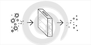 Medium Filter remove dust in HVAC System