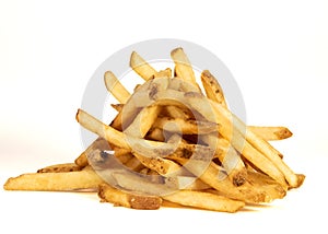 Medium Pile of Fries on White photo