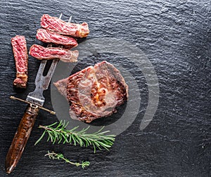 Medium Ribeye steak.