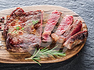 Medium Ribeye steak.
