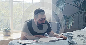 Man praying and murmuring