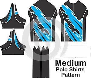 Medium size POLO Shirts Design Adjust in Pattern