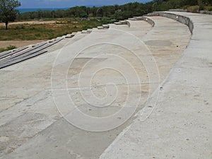 The medium-sized open stadium