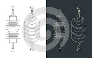 Medium voltage surge arrester blueprints