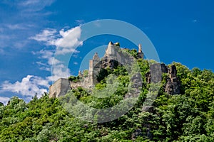 Medival castle ruin in Europe