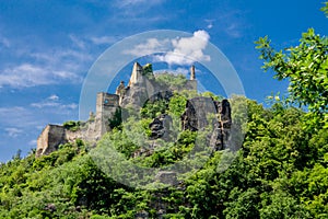 Medival castle ruin in Europe