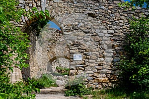 Medival castle ruin in Europe