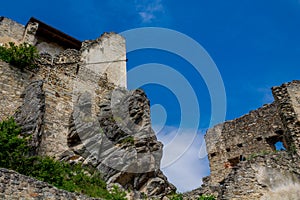 Medival castle ruin in Europe