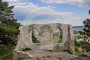 Medival castle ruins in Austria